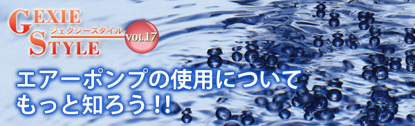 エアーポンプの使用についてもっと知ろう！！