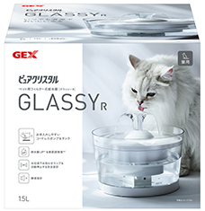 猫用フィルター式給水器　ピュアクリスタル グラッシー