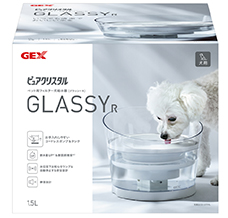 犬用フィルター式給水器　ピュアクリスタル グラッシーR