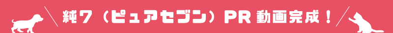 純7（ピュアセブン）PR動画完成！