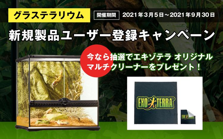 グラステラリウム新規製品ユーザー登録キャンペーン