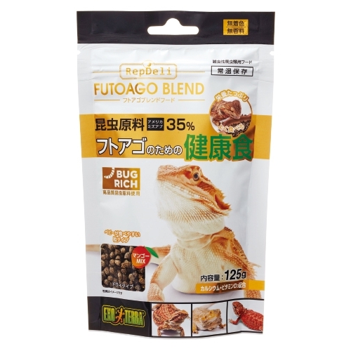 フトアゴブレンドフード 125g