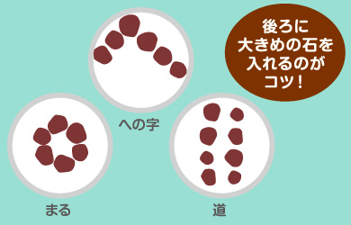 「ストーン」を敷こう。