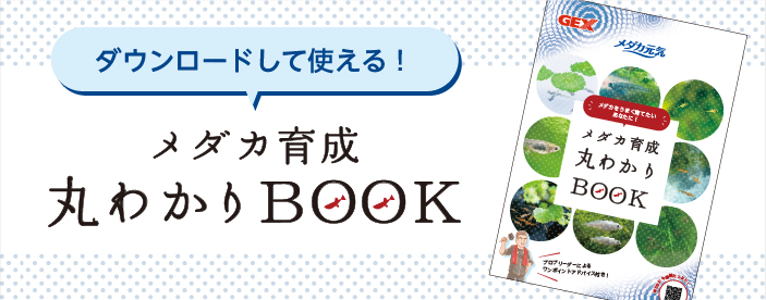 ダウンロードして使える！メダカ飼育丸わかりBOOK
