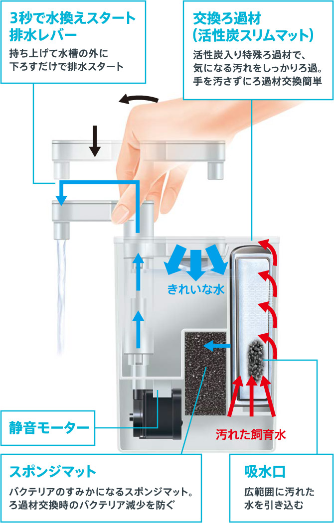 水換え簡単システム図