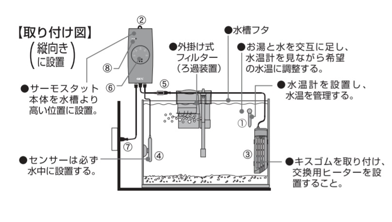 はじめてでも大丈夫！水槽用ヒーターの設置の仕方