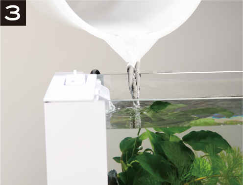 排水が終われば水を足すだけ