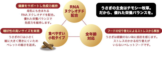 RNAヌクレオチド配合、食べやすい小粒タイプ、全年齢対応