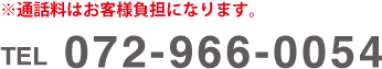 TEL 072-966-0054